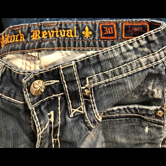 Men’s Rock Revival distressed jeans - Picture 4 of 4